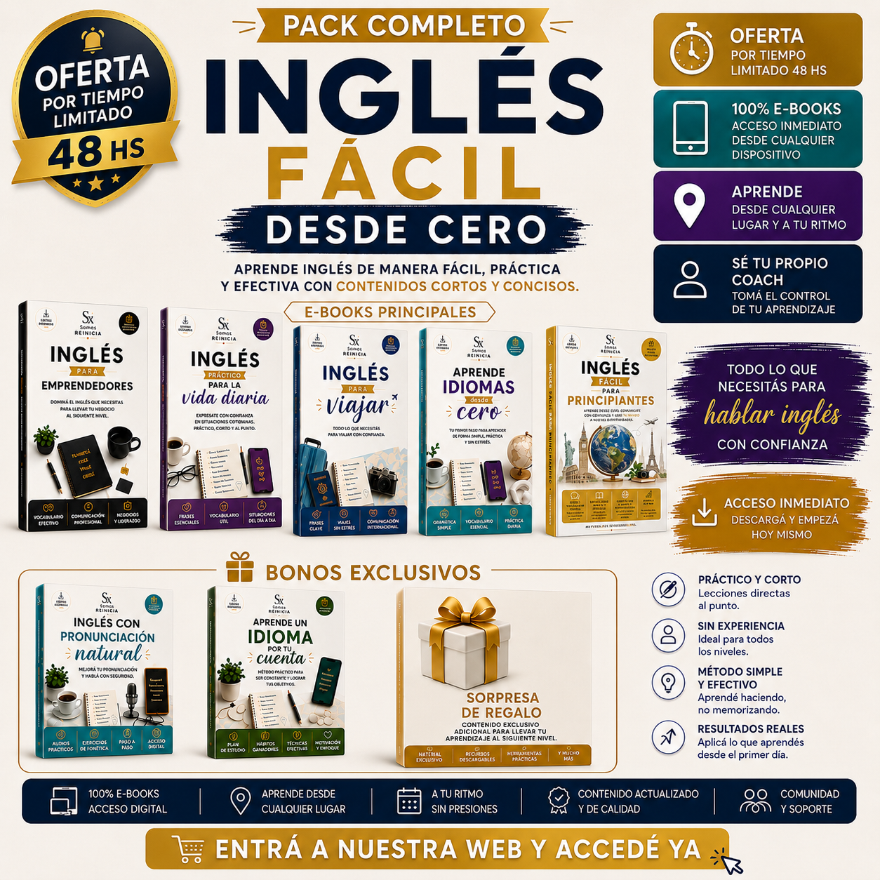 OFERTA PACK CURSO COMPLETO DE INGLÉS